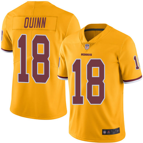 Washington Redskins Limited Gold Men Trey Quinn Jersey NFL Football #18 Rush Vapor Untouchable->youth nfl jersey->Youth Jersey